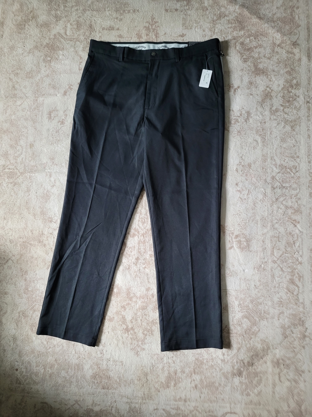 Callaway Black Golf Pants with Branded Waistband